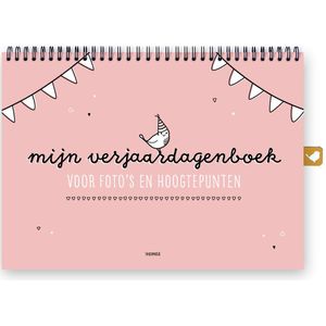 Mijn verjaardagenboek | Roze | A4 invulboek | Thuismusje