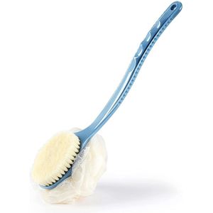 Gsedaox - Badborstel - Blauw - Lichaamsborstel met Lange Steel - Huidverbetering