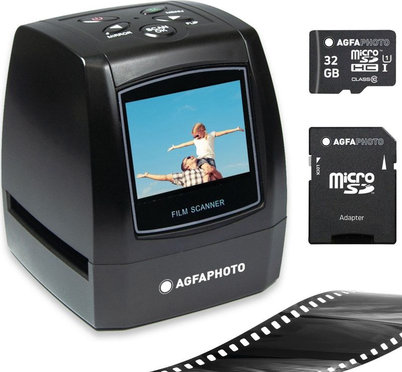 AGFA PHOTO Diascanner - 10MP - 2.4'' LCD - Inclusief 32GB SD Kaart