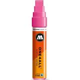 Molotow ONE4ALL 15mm Acryl Marker - Roze - Geschikt voor vele oppervlaktes zoals canvas, hout, steen, keramiek, plastic, glas, papier, leer...