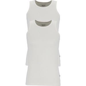 Claesen's Rib Singlet (2-pack) - wit -  Maat S