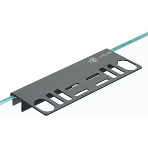 Aluminium aquariumgereedschapshouder - organizer voor randloze aquaria - verzorgingsgereedschap - pincet - tangen - waterplantenaccessoires - aquariumbenodigdheden - zwart