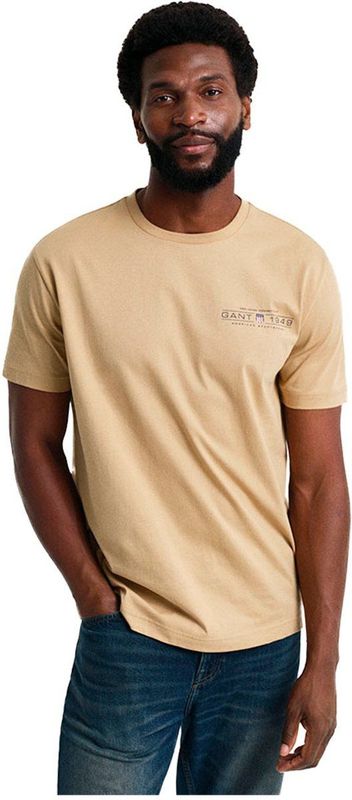 Gant - Graphic T-shirt - Korte Mouwen - Kleur - Materiaal