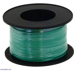 Stranded Wire 20 AWG 12 meter in de kleur Groen