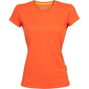 Damessportshirt 'Evolution Tech Tee' met korte mouwen Orange - XS
