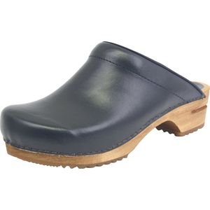 Sanita - Lotte - Open Clog - Blauw - Lindenhouten Zool