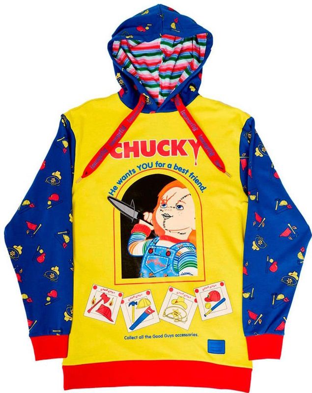 Loungefly - Chucky Hoodie - Rood - Katoen
