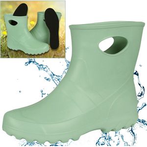 Dames Mintgroene Schuimrubberen Tuinlaarzen Garden Lemigo
