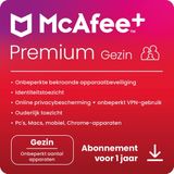 McAfee+ Premium - Familie - Onbeperkt Aantal Apparaten - 1 Jaar - NL