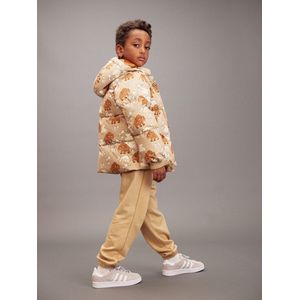 Pufferjack met Mammoetprint Waterafstotend en Winddicht 128-134