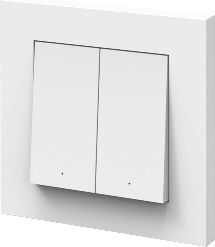 OSRAM - SMART+ WiFi-wandschakelaar - Wit - 2 Knoppen - Oplaadbaar via USB-C