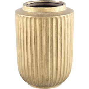 PTMD Harris Bloempot - 21x21x30 cm - Keramiek - Goud