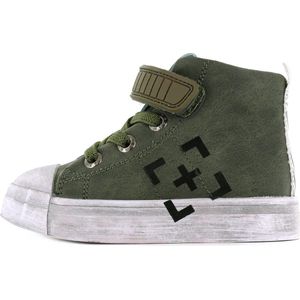 Sneakers | Jongens | Army Green | Leer | Shoesme | Maat 33