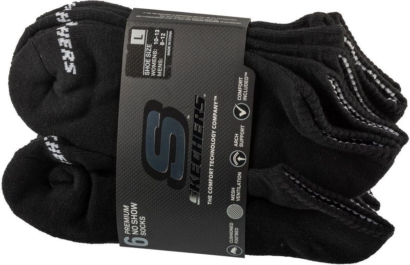Skechers - Enkelsokken - Set van 6 Paar