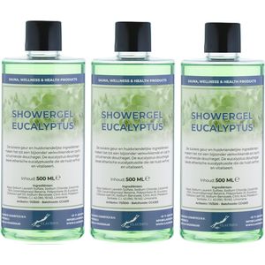 Douchegel Eucalyptus 500 ml - set van 3 stuks - Showergel