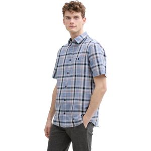 Tom Tailor Heren Overhemd CHECKED SLUBYARN SHIRT regular fit Veelkleurig L Volwassenen
