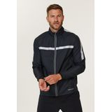 ENDURANCE - Sportjas - Zwart/Wit - Trainingsjas - Met Opbergbare Capuchon