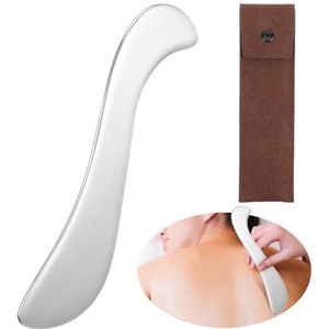 Gua Sha Fascia Massage Tool van Roestvrij Staal - Perfect voor Ontspanning en Huidverzorging