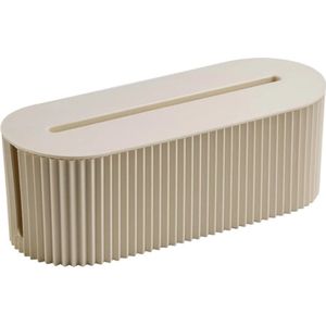 ShaSha Kabelbox - Snoer organizer - Met grote capiciteit - Met deksel - Veiligheidsopbergdoos - Kabelbeheerdoos - Kabelopslag - Desk Organizer - Stekkerdozen Te Verbergen - Beige