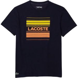 Lacoste T-Shirt Sport Biologisch Katoen Heren Blauw