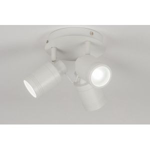 Lumidora Opbouwspot 72530 - DAISY - 3 Lichts - GU10 - Wit - Metaal - Badkamerlamp - IP44 - ⌀ 15.5 cm