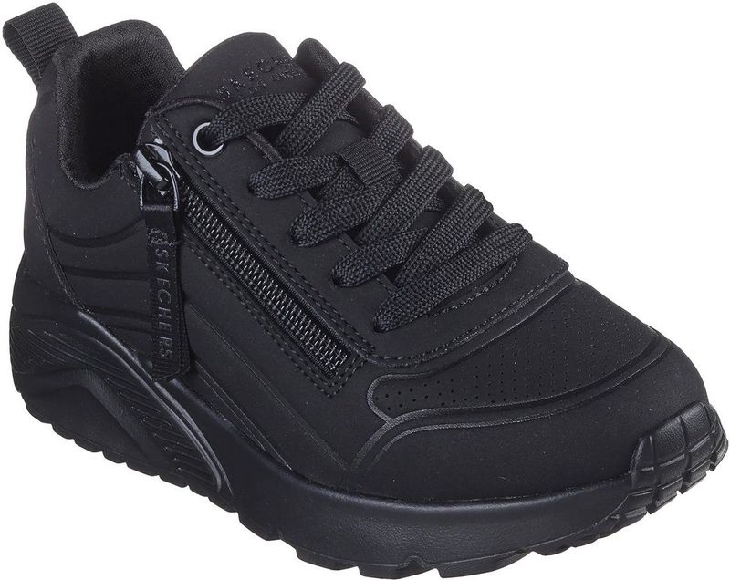 Skechers - Uno Lite Easy Zip - Sneakers - Zwart - EU 27 - Meisjes