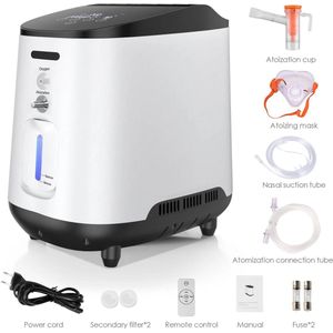 Zuurstofconcentrator – Oxygenerator – Ademhalingsapparaat – Medisch Hulpmiddel – Oxygen Machine – Maximaal 90% Zuurstofconcentratie – Compact & Geluidsarm