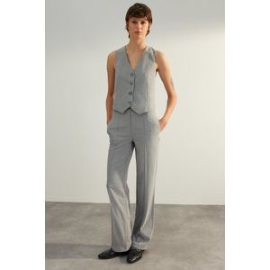 Trendyol Zwart Premium Geknoopt Crop Geweven Vest Twoaw24Ye00061