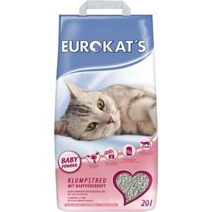 Eurokat's Babypoeder Geur - Kattenbakvulling - 20 l