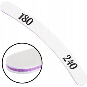 Professionele Nagelvijl Banaan Paars 180/240