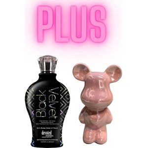 Devoted Creations Black Velvet 360 ml PLUS Beeld Beer Roze 18 cm !
