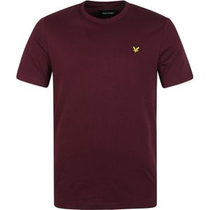 Lyle and Scott - T-shirt Burgundy - Heren - Maat XXL - Modern-fit