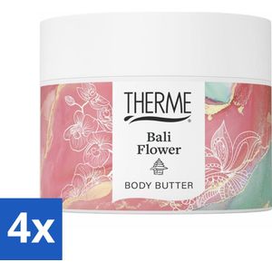 Therme - Bali Flower - Bodybutter - Hydraterend - Verzorgend - 225gr - Voordeelverpakking - 4 stuks