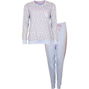 Irresistible Dames Pyjama - 100% Katoen - Licht Blauw - Maat S