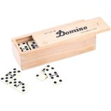 Domino dubbel 6 spel in houten kist - Geschikt voor 2-4 spelers vanaf 4 jaar