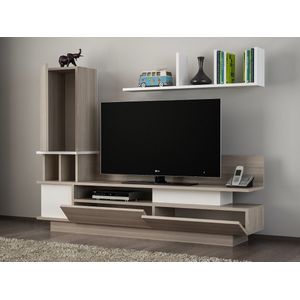 Houten Kunst TV-meubel | 100% Melamine Gecoat | 18mm Dik | Cordoba Wit