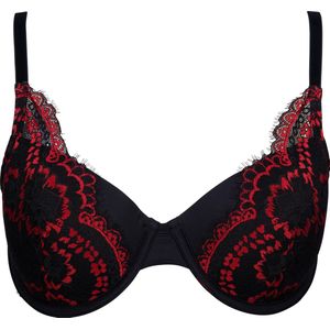 After Eden - Naomi - Voorgevormde Beugel Beha - D-Cup & Up - Tweekleurig Eyelash Kant