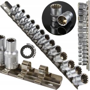 13-delige 1/4"" Spline dopsleutelset 4-14mm