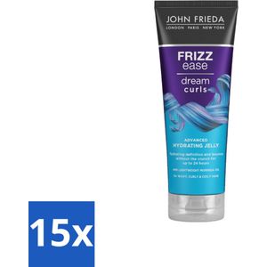 John Frieda – Haarverzorging – Dream Curls Advanced Hydrating Jelly – Intens hydraterend – 200 ml - Bulkverpakking - 15 stuks