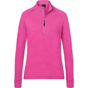 James and Nicholson Dames/dames Half Ritssport Top (Roze)