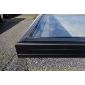Glaskap Plat Dak 180 x 180 cm | Platdakraam HR++ ClearSky Skylight | Platdakraam 180x180 cm | Frameloos | 10 Jaar Garantie