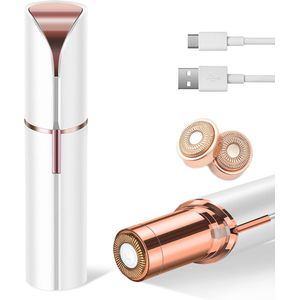 Pijnloze Gezichtshaarverwijderaar voor Vrouwen, Mini Elektrisch Scheermesje en Draagbare Epilator