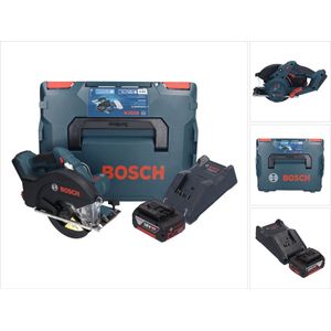 Bosch GKM 18V-50 Professionele accu metaalcirkelzaag 18 V 136 mm borstelloos + 1x accu 5.0 Ah + lader + L-Boxx