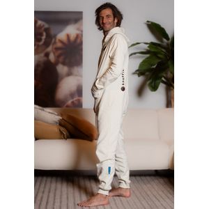 Heren Jogging Onesie Knuffle® | Men's Health: ""De perfecte Onesie voor iedere man! Voel je heerlijk ontspannen en comfortabel"" | Gratis verzending | Handgemaakt in Portugal | Loungewear | Huispak | Verkrijgbaar in 4 kleuren: dit is maat XL, kleur Wit