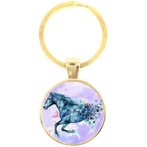 Sleutelhanger Glas - Paard