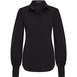 Travel Blouse Pofmouw Uni Black 2037