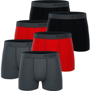 BOXERS 6 PACK My Essential Clothing Basic Boxershorts Katoen Biologische herenshorts Ondergoed MYE1BCX3