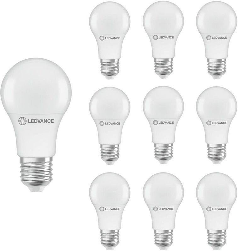 Ledvance - LED Lamp A60 E27 - Mat Glas - 8W - 806lm - 2700K - Ø60mm - 10 stuks