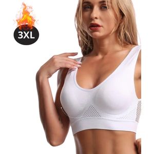 Bovista BH Zonder Beugel - Zonder Bandjes - Push-up Bh's - Comfort Beha - Gemengd - Wit - Maat S