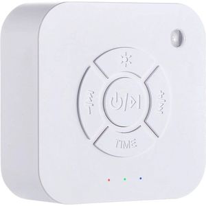 Blyx® - Baby White Noise Machine - Geluidsapparaat met witte ruis - Ondersteunt de slaap - Kalmerende geluiden - Oplaadbaar via USB - 80x80x33mm - Wit
